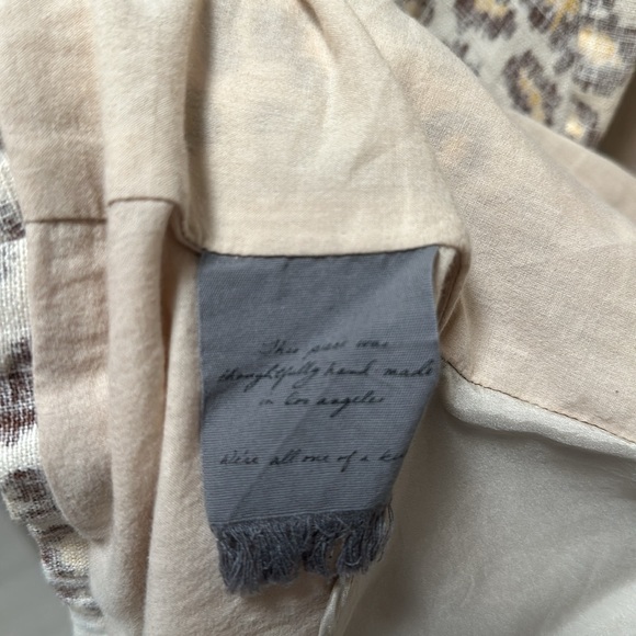 Raquel Allegra Linen Blend Leopard Blazer size 1 - Picture 9 of 9